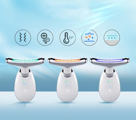 Rechargeable LED Facial And Neck Massage Instrument