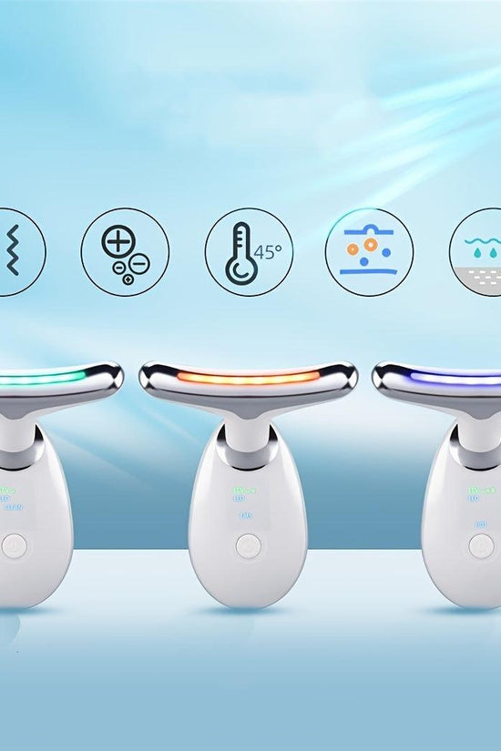 Rechargeable LED Facial And Neck Massage Instrument