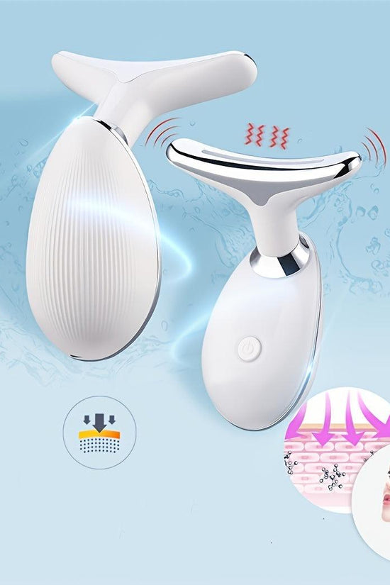 Rechargeable LED Facial And Neck Massage Instrument