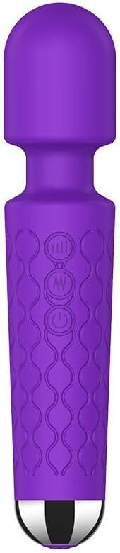 Waterproof Cordless Electric Body Massager with 8 Speeds and 20 Patterns