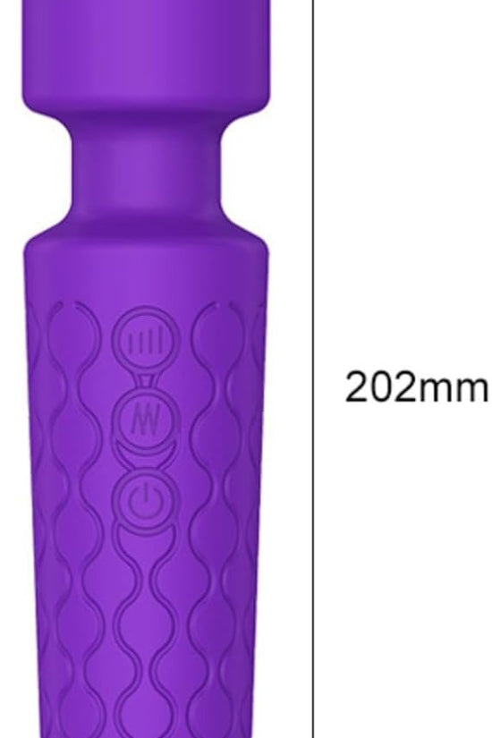 Waterproof Cordless Electric Body Massager with 8 Speeds and 20 Patterns