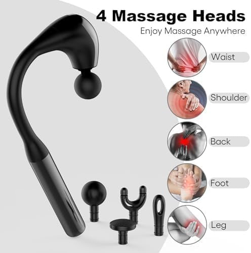 Ergonomic U-Shaped Deep Tissue Percussion Massager for Neck Back Pain Relief