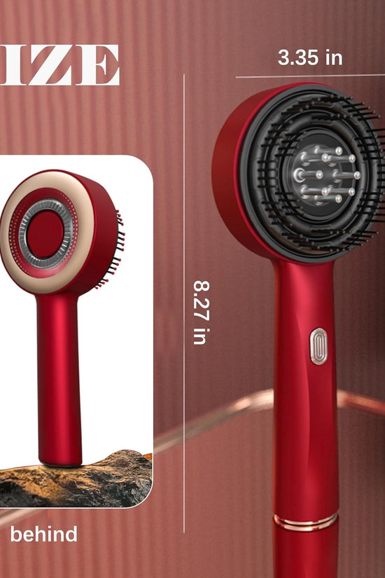 Premium Electric Scalp Massager: 360° Kneading, 72 Bristles, Oil Applicator, Waterproof Design
