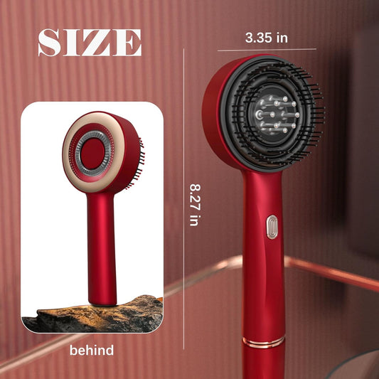 Premium Electric Scalp Massager: 360° Kneading, 72 Bristles, Oil Applicator, Waterproof Design