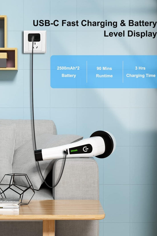 9-in-1 Electric Spin Scrubber: Versatile Brush Heads, Fast Charging, Adjustable Handle