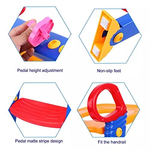 Adjustable Child Toilet Training Seat with Step Stool Ladder & Handles