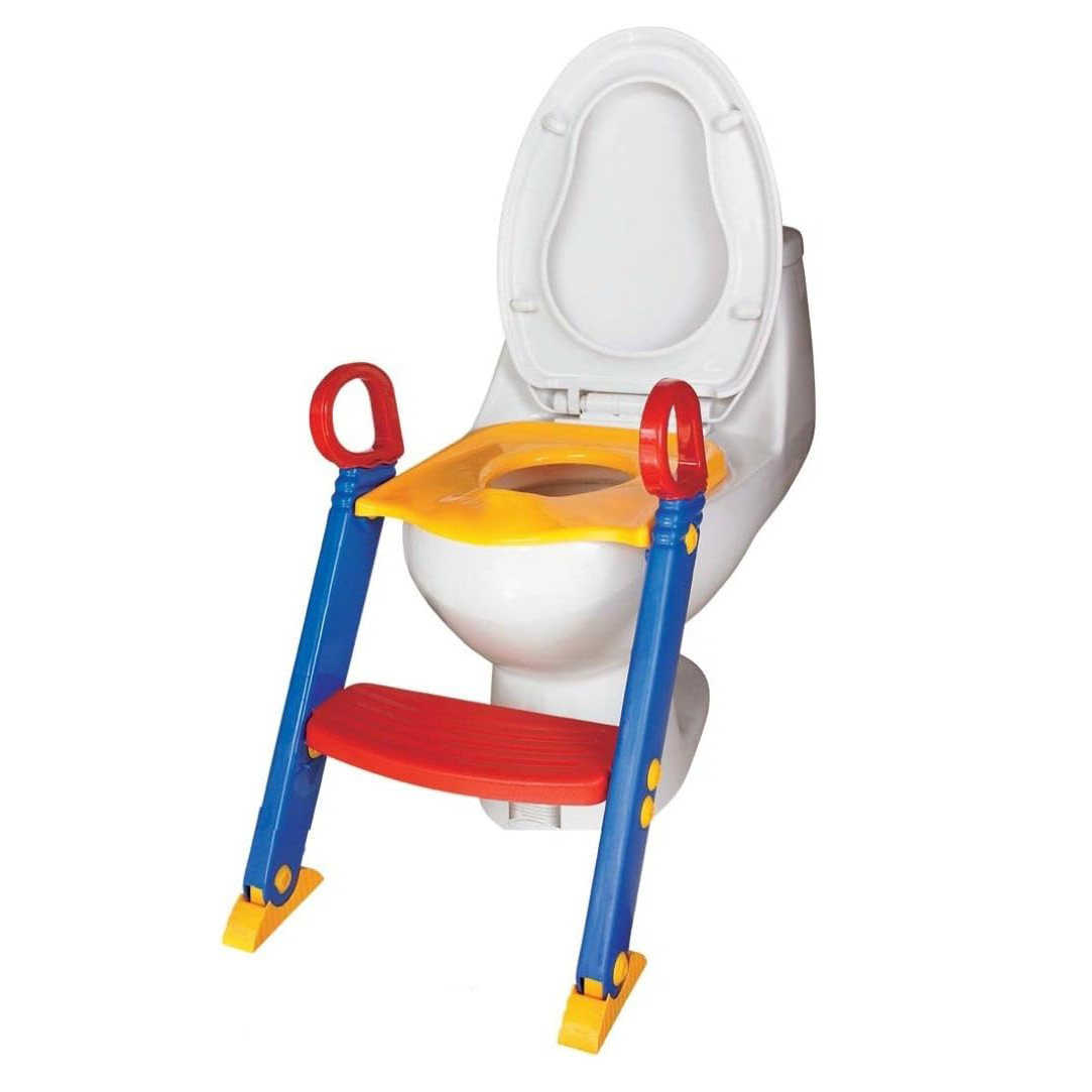 Adjustable Child Toilet Training Seat with Step Stool Ladder & Handles