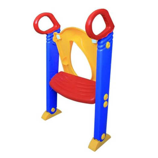 Adjustable Child Toilet Training Seat with Step Stool Ladder & Handles