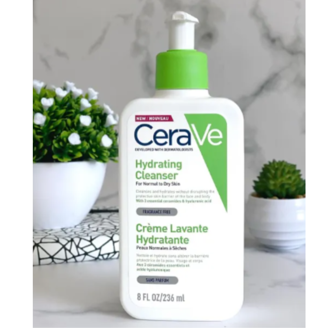 CeraVe Hydrating Facial Cleanser 236ml for Dry to Normal Skin