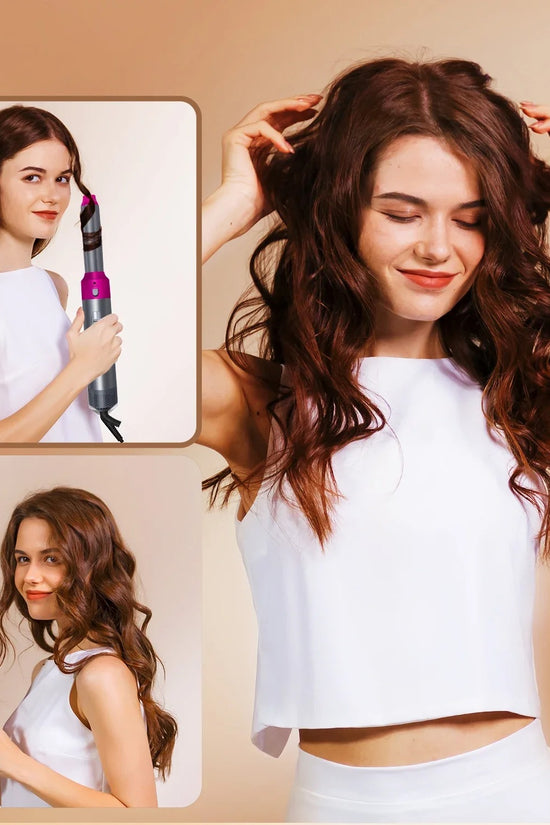 Wave Byte 5-in-1 Professional Hot Air Styler Brush Kit with Negative Ions