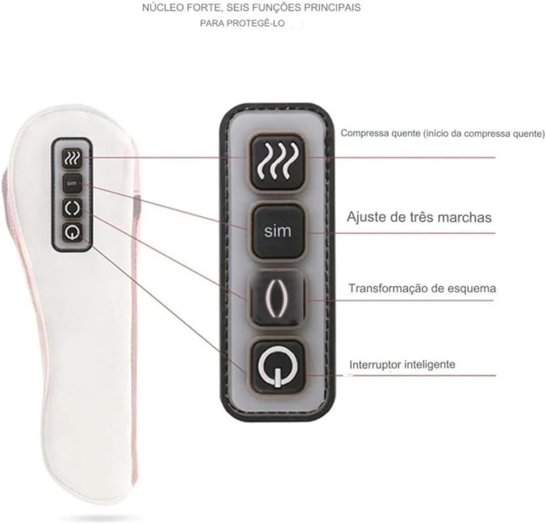 Premium Electric Shiatsu Massage Pillow for Neck, Back, Body Pain Relief