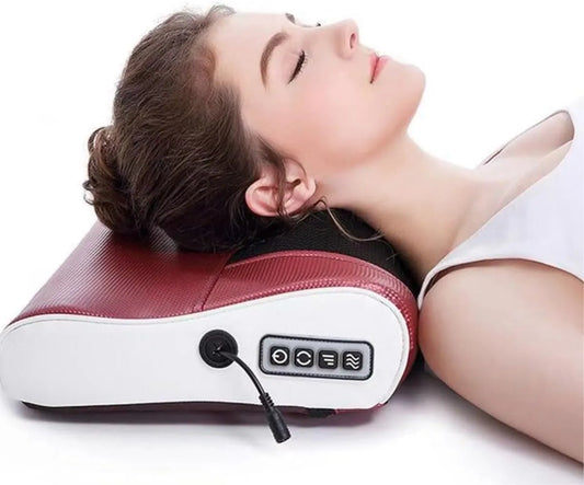Premium Electric Shiatsu Massage Pillow for Neck, Back, Body Pain Relief