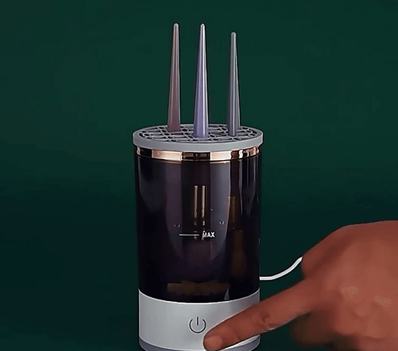 Automatic Electric Makeup Brush Cleaner Dryer Device for Hygienic Application