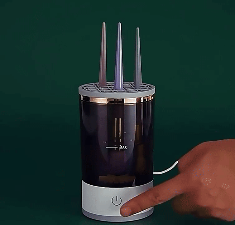 Automatic Electric Makeup Brush Cleaner Dryer Device for Hygienic Application