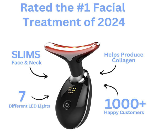 Rechargeable LED Facial And Neck Massage Instrument