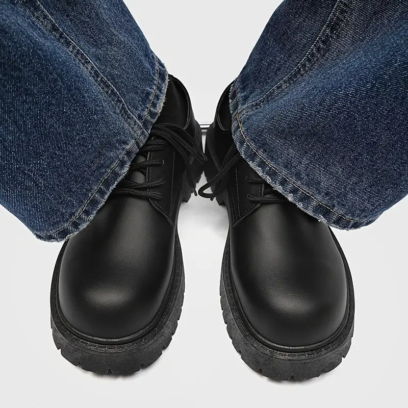 Unisex Black Low‑Top Lace‑Up Shoes with EVA Cushioning