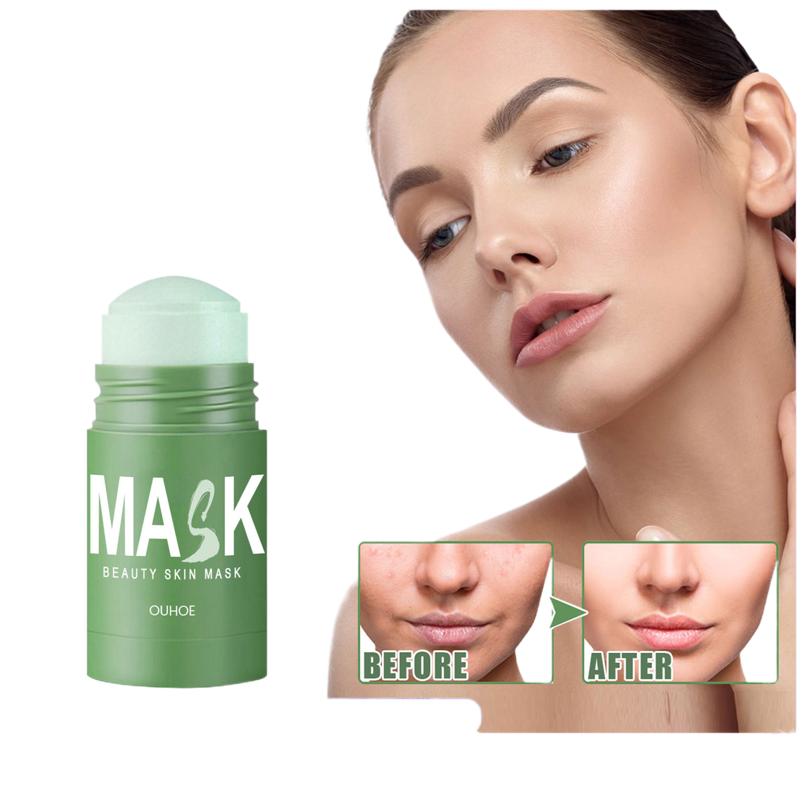 Green Tea Mask Stick for Acne and Blackhead Removal