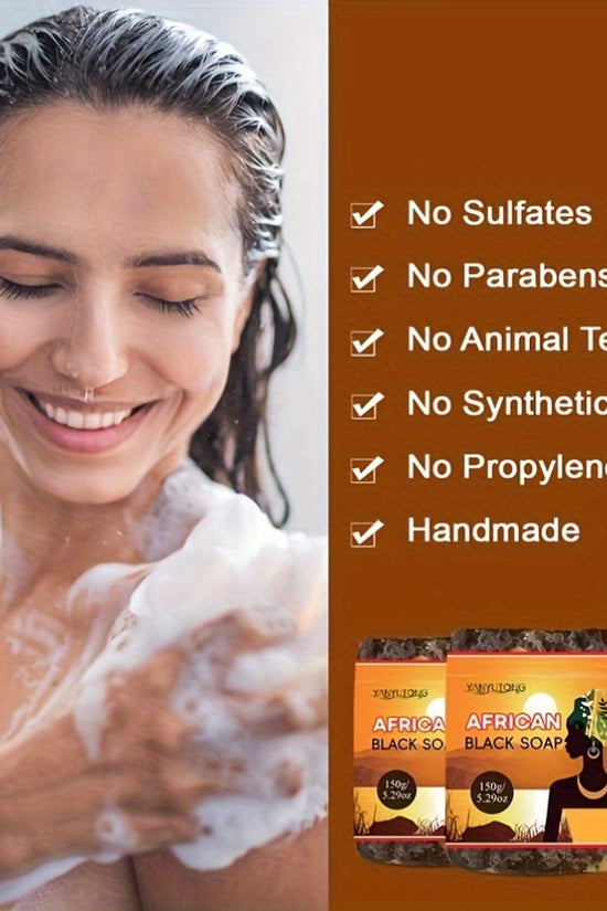 YANYUTONG 3-Pack Shea Butter Alcohol-Free Deep Cleansing Moisturising Bath Soap