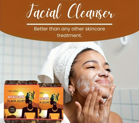 YANYUTONG 3-Pack Shea Butter Alcohol-Free Deep Cleansing Moisturising Bath Soap