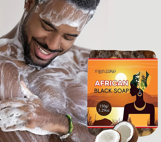 YANYUTONG 3-Pack Shea Butter Alcohol-Free Deep Cleansing Moisturising Bath Soap