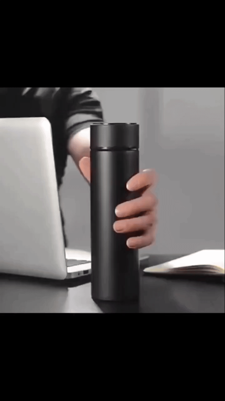Smart Cup with LED Display – 500ml Stainless Steel Temperature Bottle