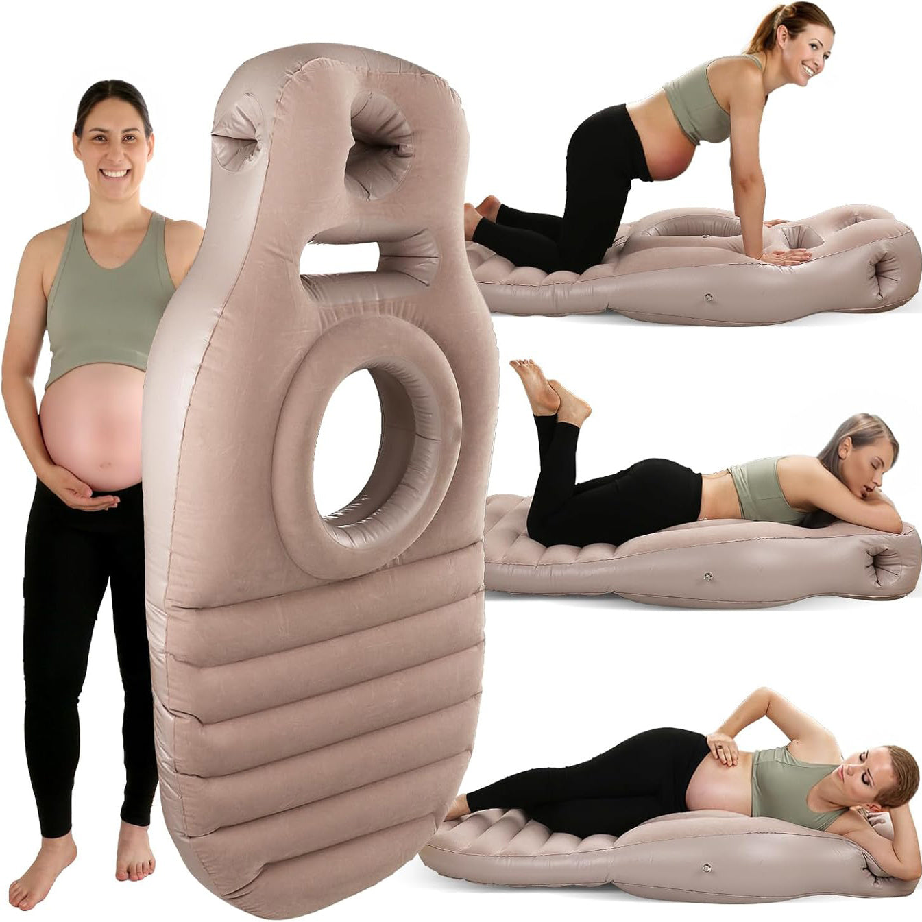 Thickened Inflatable Maternity Mat for Yoga and Nap