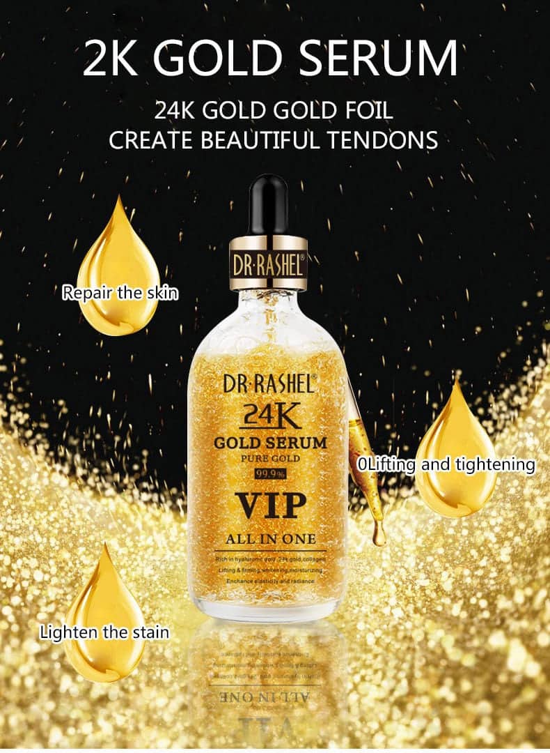 Dr Rashel VIP 24k Gold & Silver Serum – Luxury Anti‑Aging Elixir