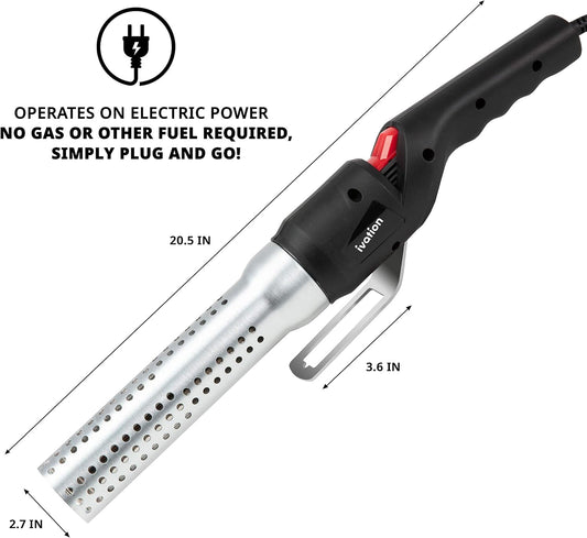 Zambeel Electric Charcoal Starter Torch with Bottle Opener