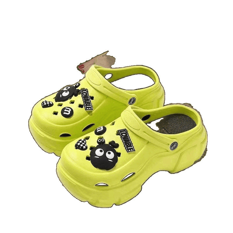 Wear crocs on the outside
