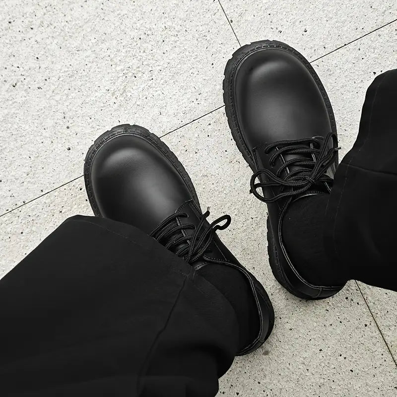 Unisex Black Low‑Top Lace‑Up Shoes with EVA Cushioning