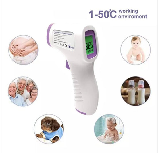 Zambeel Digital Infrared Forehead Thermometer Non-Contact 1.5V Fast Response