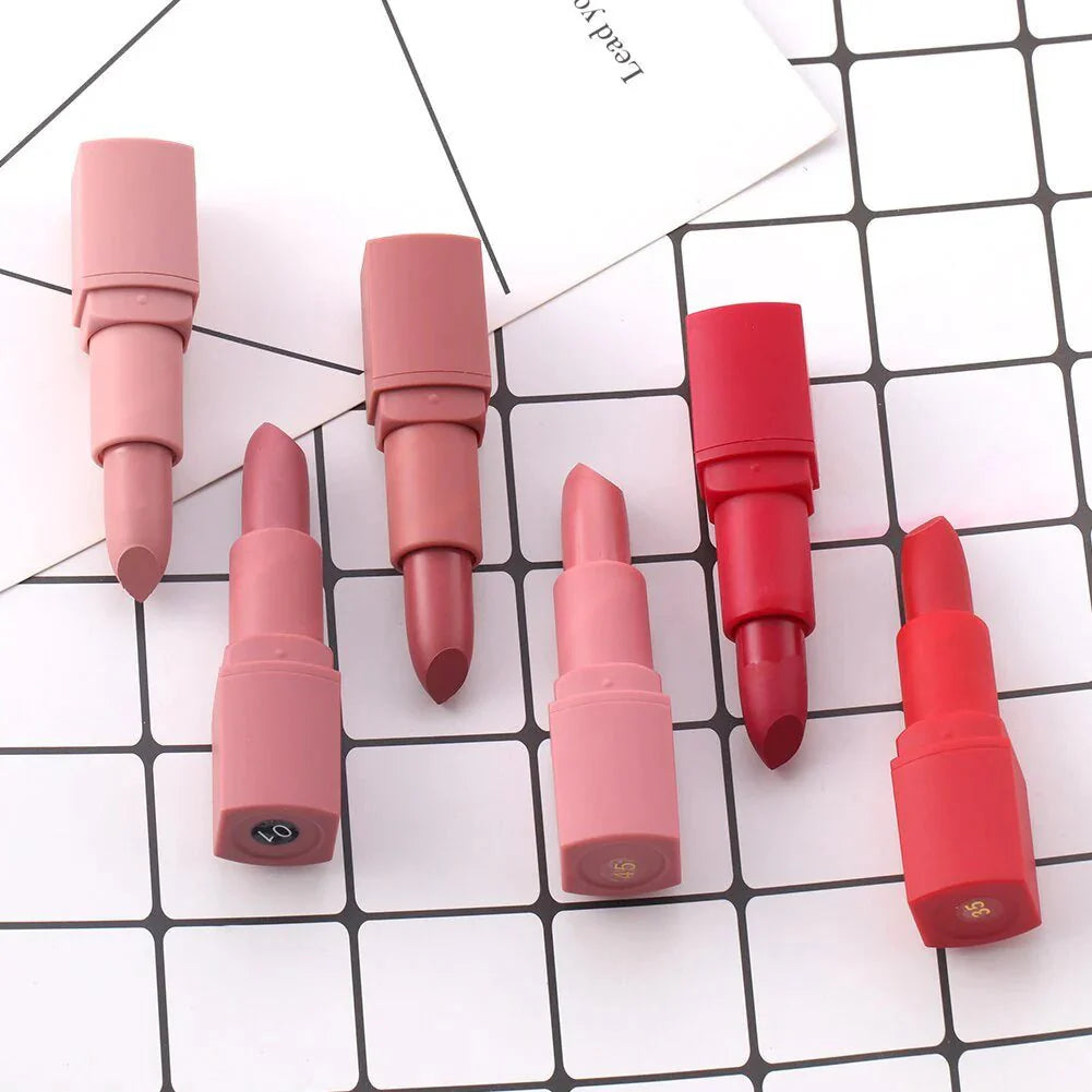 Zambeel Vibrant Colour Lipstick Set – 5 Shades, Cruelty‑Free