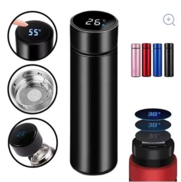 Smart Cup with LED Display – 500ml Stainless Steel Temperature Bottle