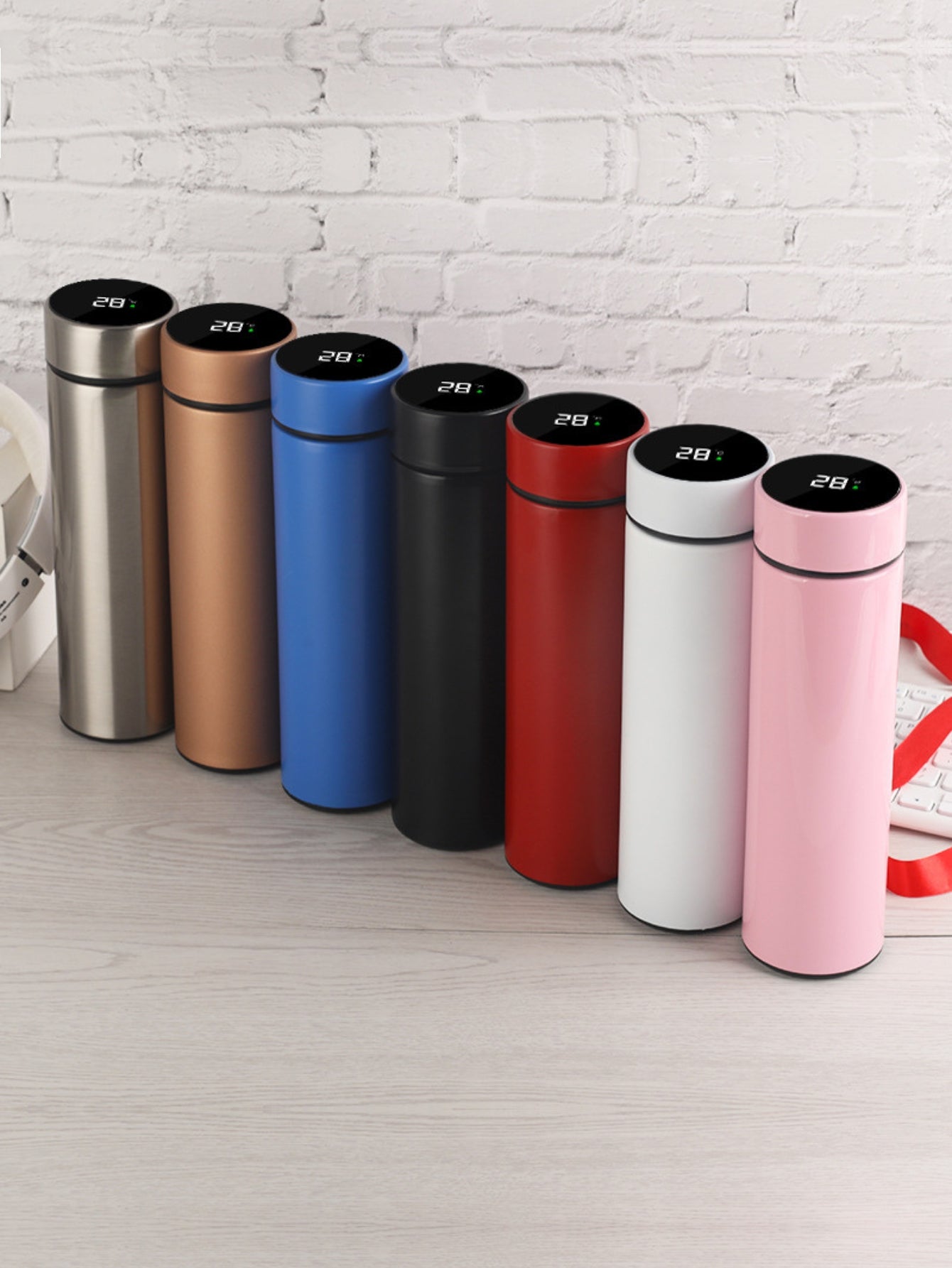 Smart Cup with LED Display – 500ml Stainless Steel Temperature Bottle