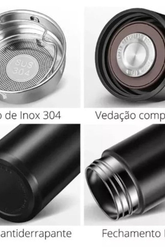 Smart Cup with LED Display – 500ml Stainless Steel Temperature Bottle