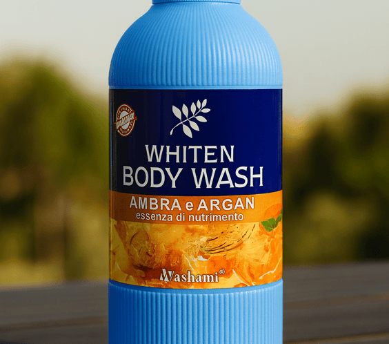 Washami Whiten Body Wash 700ml – Nourishing Ambra Argan Formula