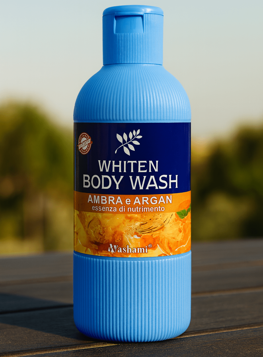 Washami Whiten Body Wash 700ml – Nourishing Ambra Argan Formula